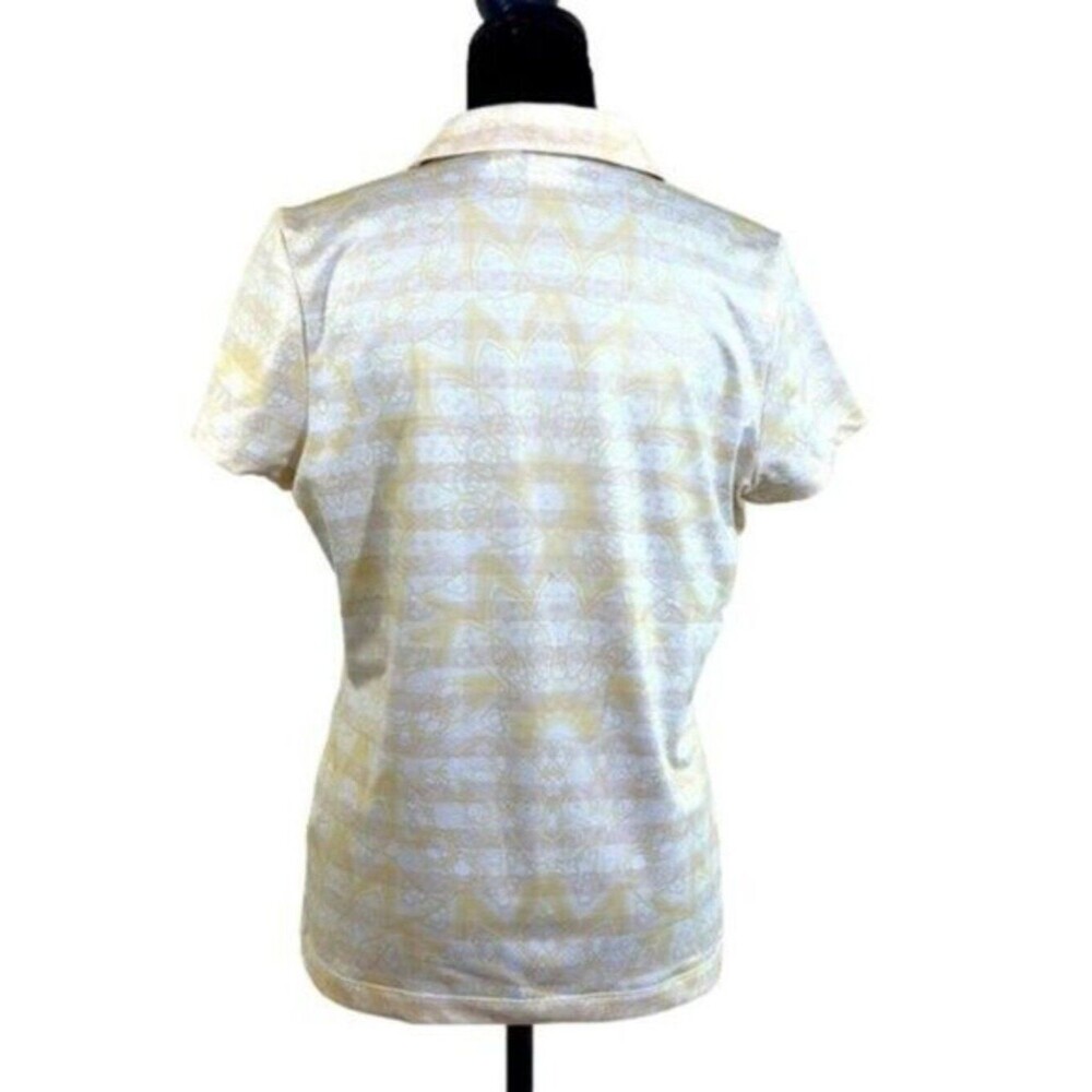 Chico's Zenergy Golf Polo Size 1 (8) Medium Striped - Picture 4 of 15